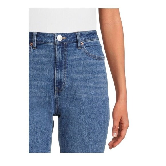 No Boundaries Jeans Juniors 13 High Rise‎ Mom Cropped Blue Jeans Pockets NWT - Picture 7 of 7